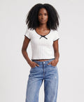 Crochet Bow Knit Top