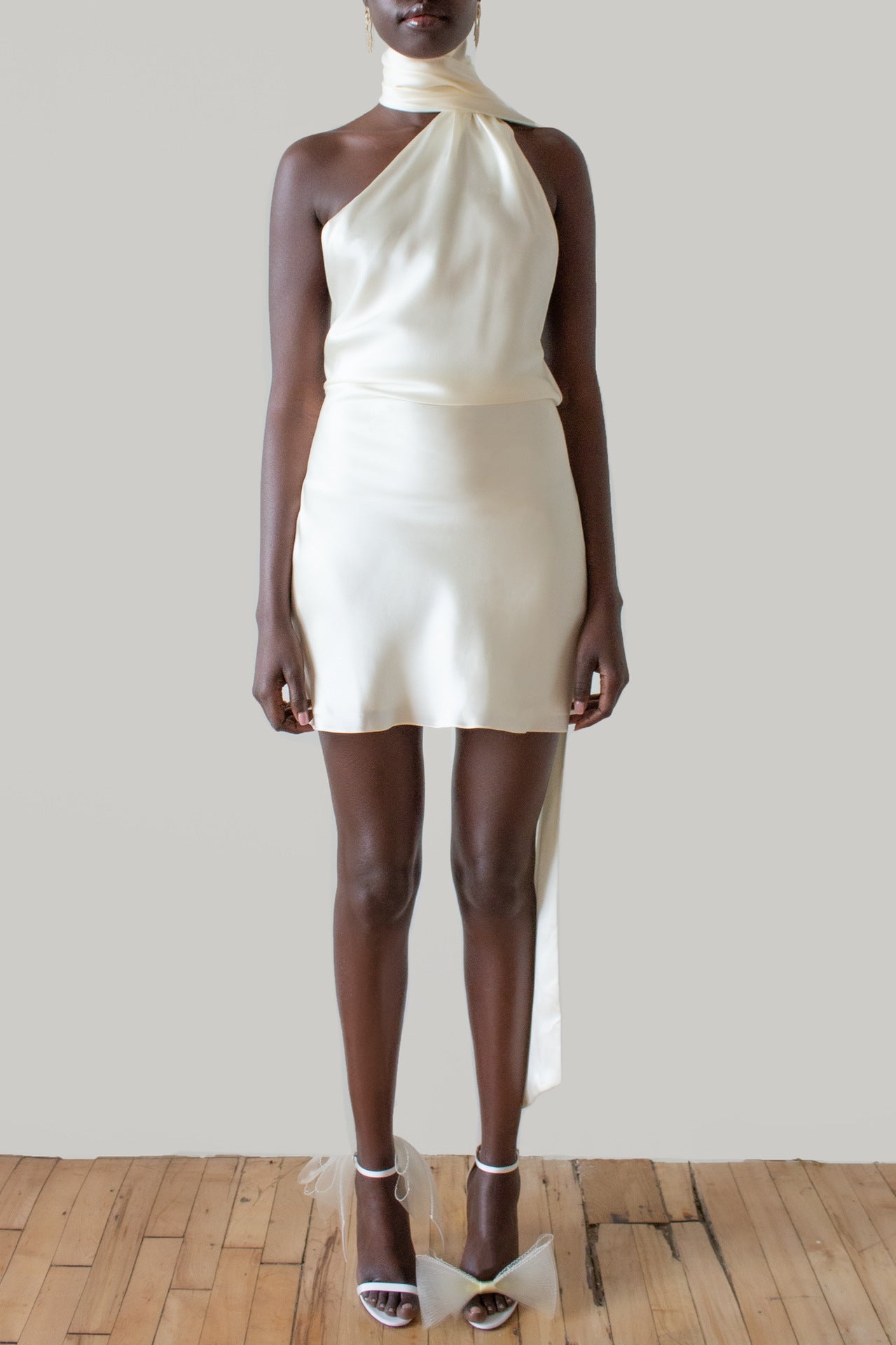 Backless Satin Dress