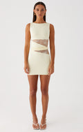 Twist Mesh Bodycon Dress