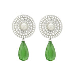 Exaggerated Earrings - Women's New Dandelion Dream Catcher with Light Luxury Zircon Elements - Creative Design and Personalized