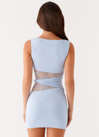 Twist Mesh Bodycon Dress