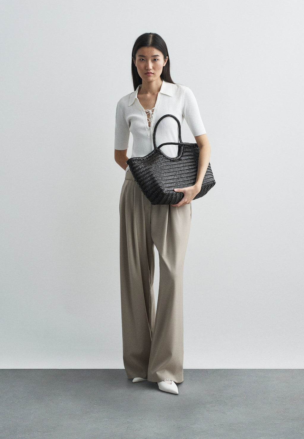 Quilted woven bag