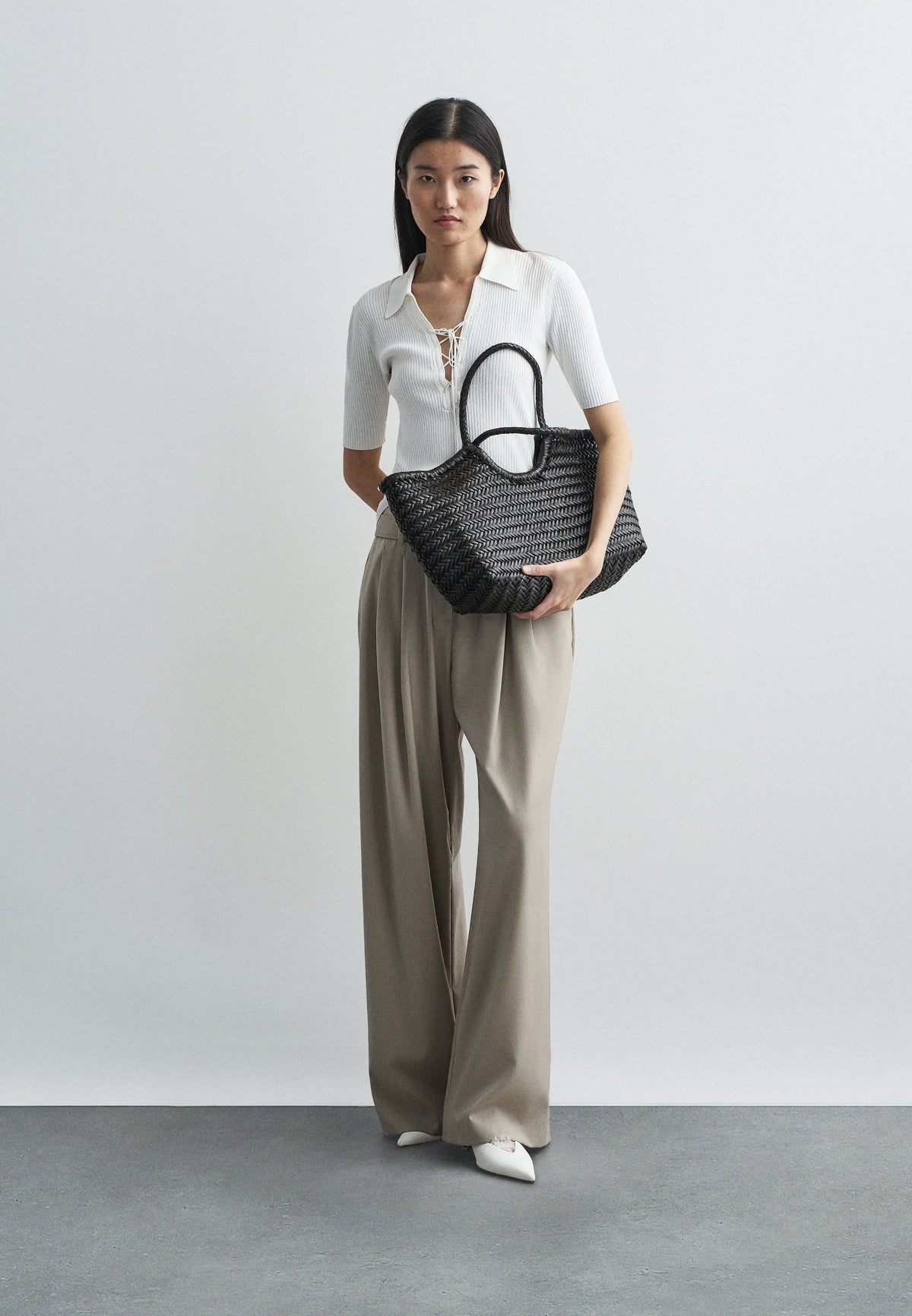 Quilted woven bag