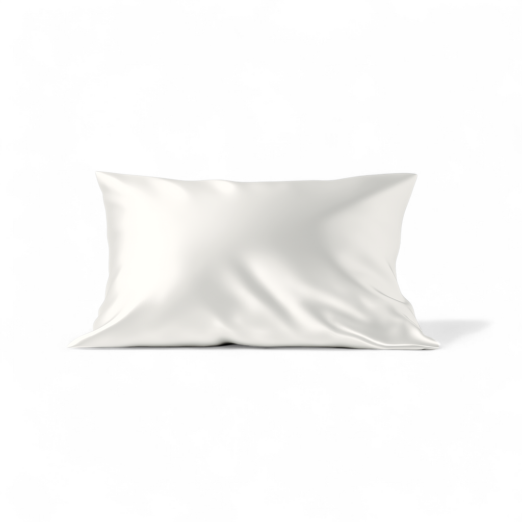 Queen Organic Silk Pillowcase - Cream White