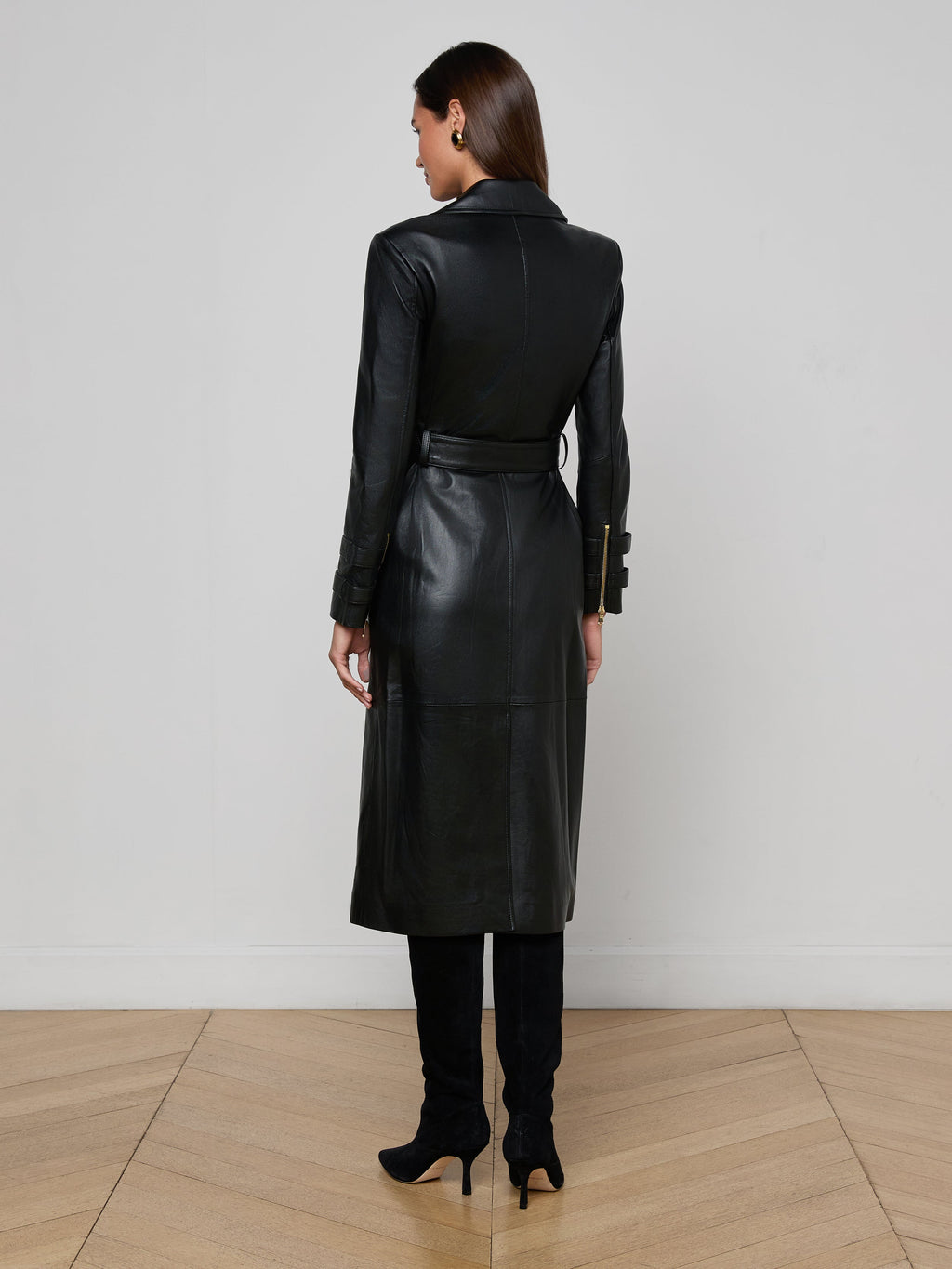 Belted Long Trench