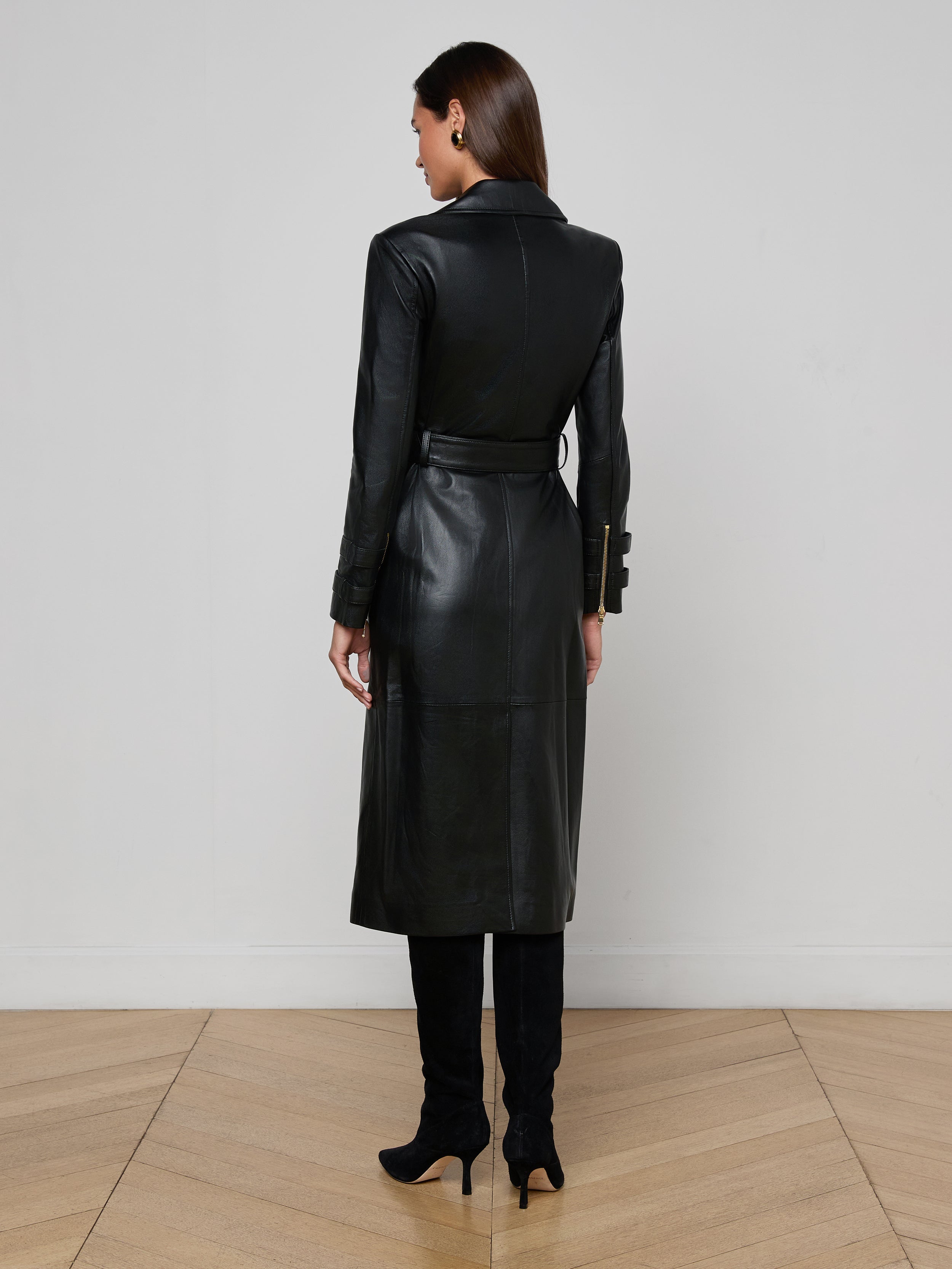 Belted Long Trench