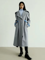Patchwork Woolen Coat
