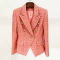 New Double Breasted Blazer Coats Women Fashion Party Club Clothes Long Sleeves Sequin Shinny Jackets Luxury Oversized