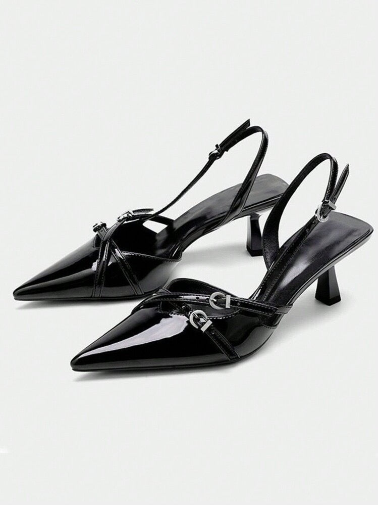 Point Toe Slingback Pumps