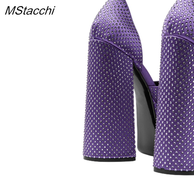 Processing time:4-7days after placing orders Two-double Platform Shoes Summer Ankle Strap Crystal Party Wedding Shoes  Luxury Designer Peep Toe Chunky Heels Women's Sandals