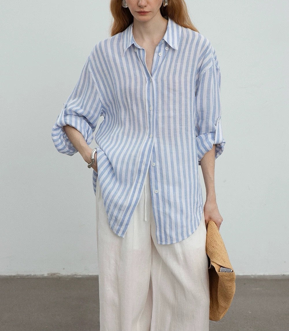 Linen Stripe Shirt