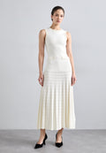 Pearl bead knit dress