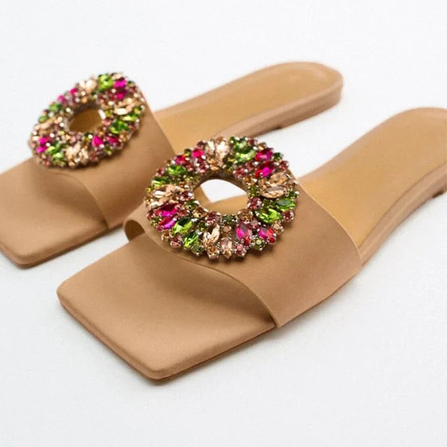 Woman Pumps Luxury Brand High Heels Pointed Toe Shoes Woman Heels Crystal Party Wedding Shoes Stiletto Fashion Slingbacks Ladies