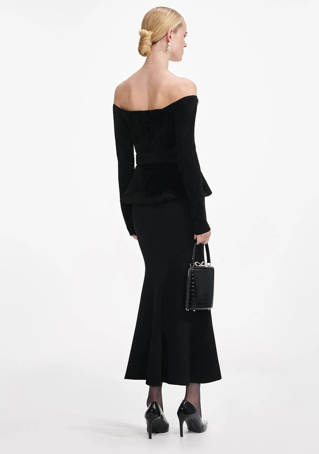 Rhinestone Velvet Dress