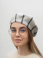 Wool Striped Beret