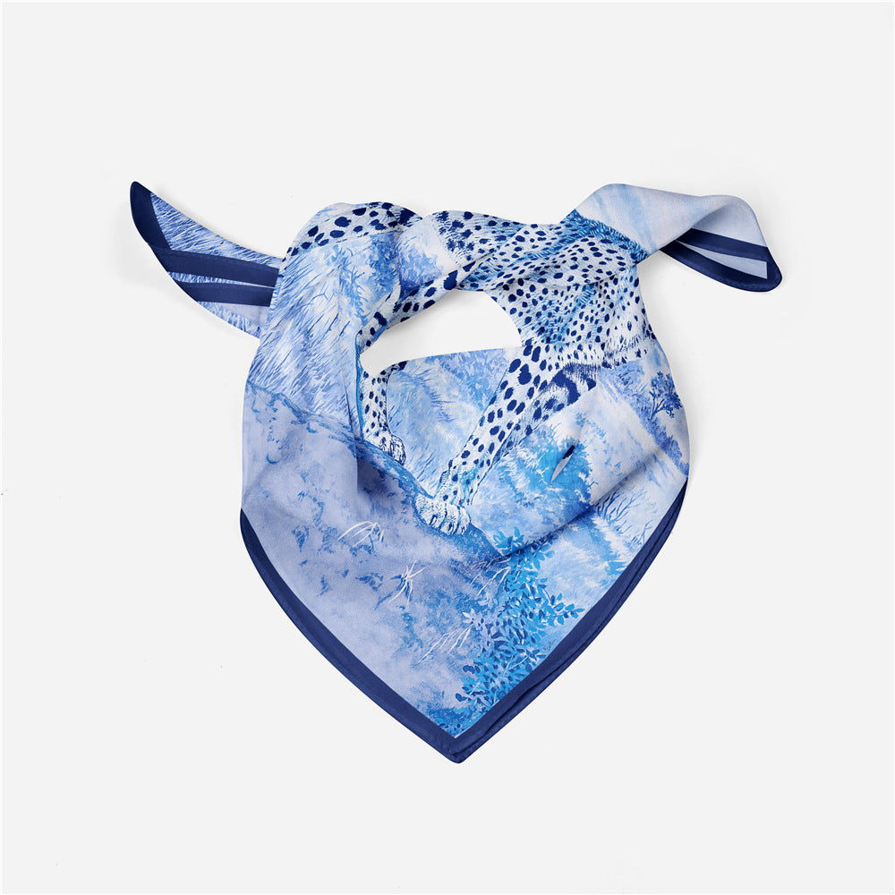 Printed mesh scarf