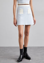 Striped knitted set