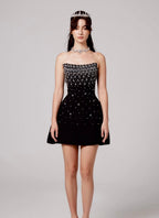 Beaded rhinestone Dress