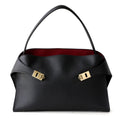 Luxury Genuine Leather Tote Bag for Women, Large Capacity, Top-Grain Cowhide, Handheld Shoulder Bag, HUG Style