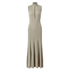 Evening Dress for WomenSlim Fit Long Sleeve Round Neckline, Cocktail Party Dress Hostess Gown