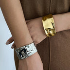 Round wide grain bracelet