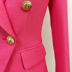 New Double Breasted Blazer Coats Women Fashion Party Club Clothes Long Sleeves Sequin Shinny Jackets Luxury Oversized