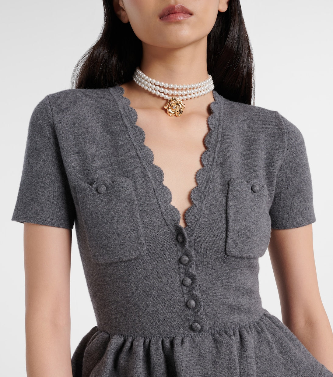 Ruffle Chiffon Dress