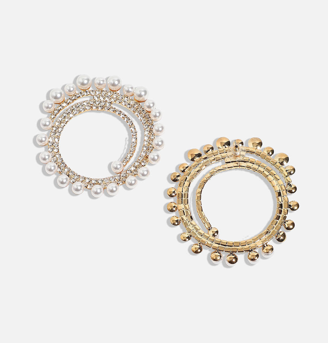 Irregular Pearl Oversized Earrings