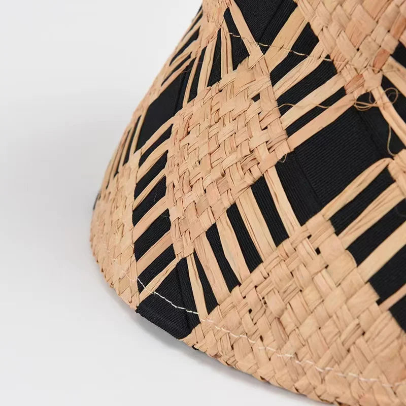 Raffia Straw Bucket Hat