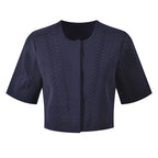 Belted Vintage Design Strap Dress + Short Sleeve Cardigan