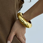 Round wide grain bracelet