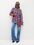 Plaid Tweed Coat