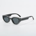 Retro oval dot paint sunglasses