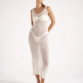 Sexy Beach Dress with Sheer Design and Bodycon Fit for Women