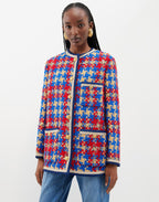 Plaid Tweed Coat
