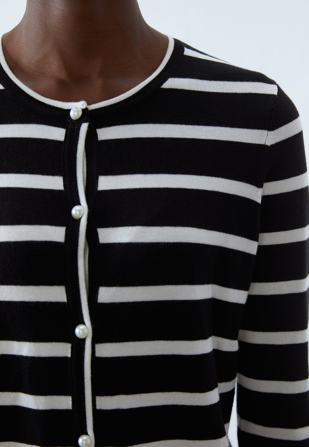 Striped Knitted Cardigan