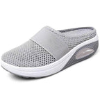 Women's Sandals - European and American Style Open-Toe Large Size Chunky Heel Half Slippers