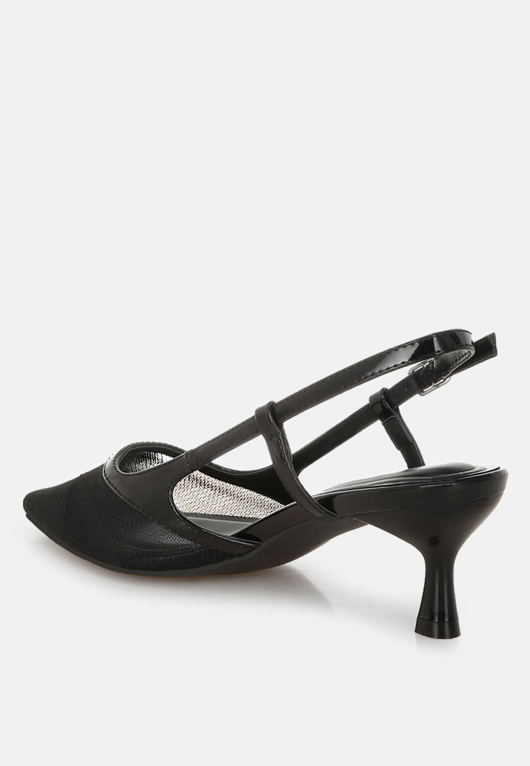 Florina Snip-Toe Slingback Heel Sandals