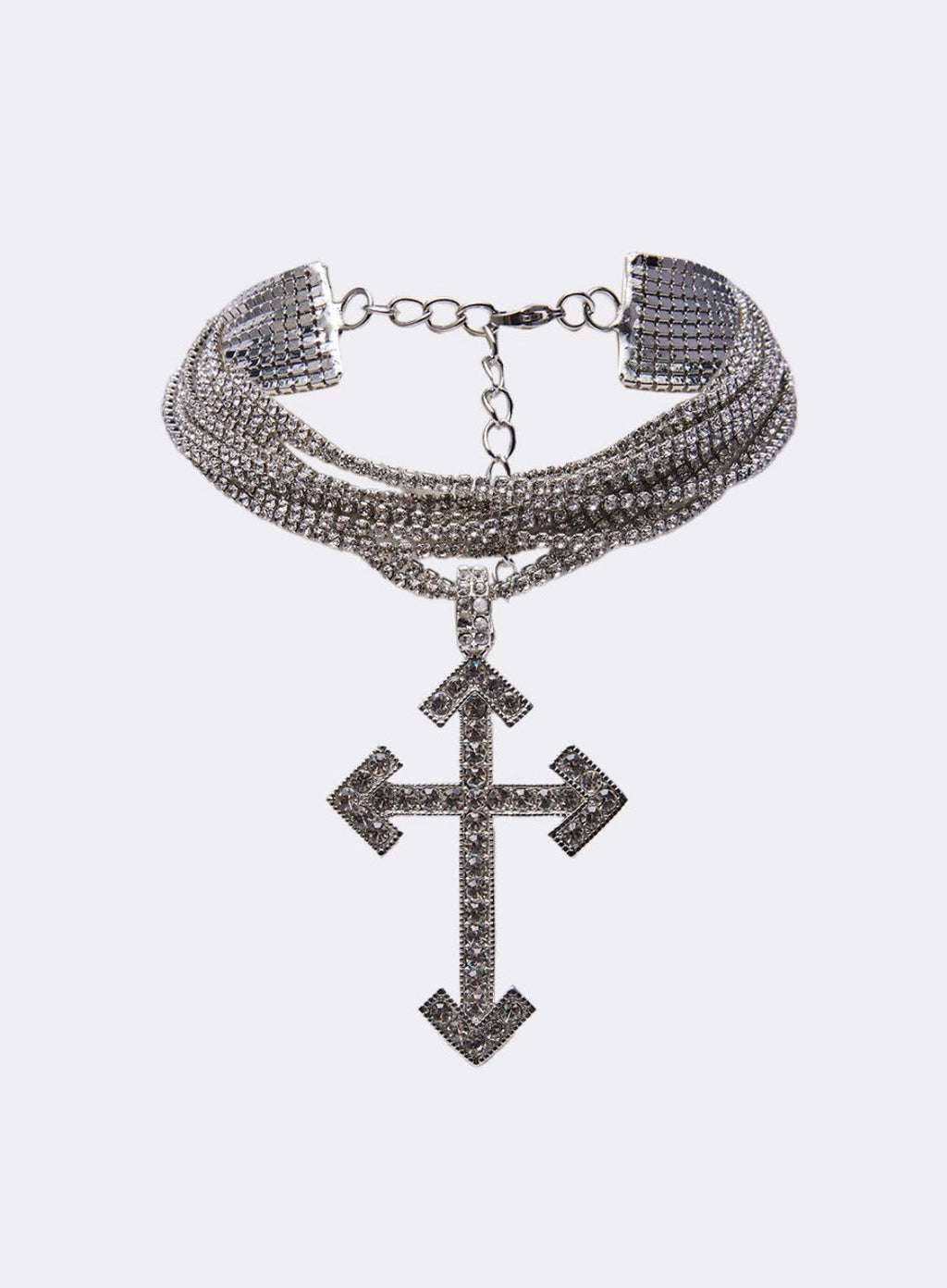 Cross Choker Necklace