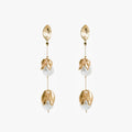 Pearl Petal Earrings