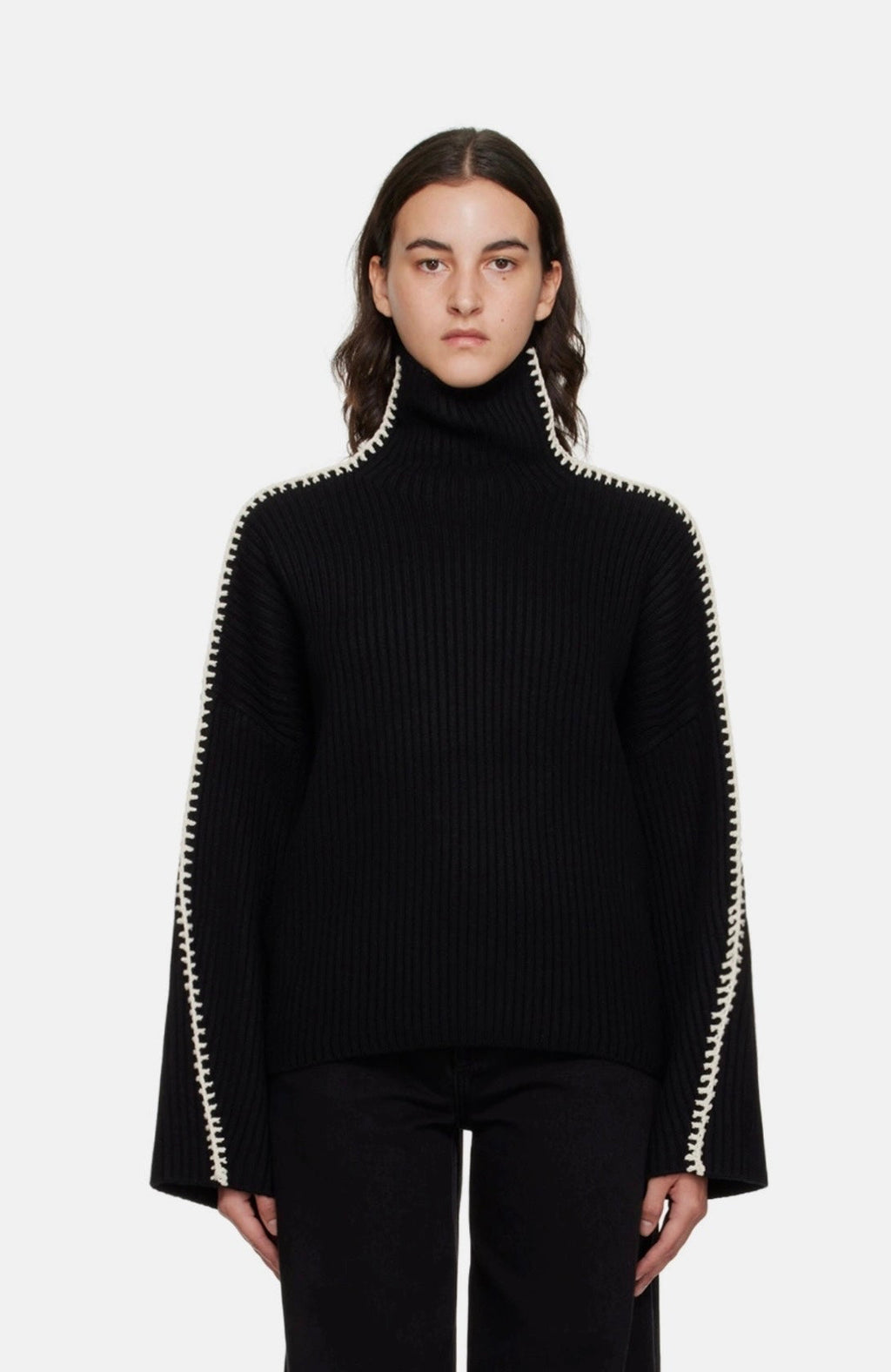 Wool Turtle-Neck Sweater