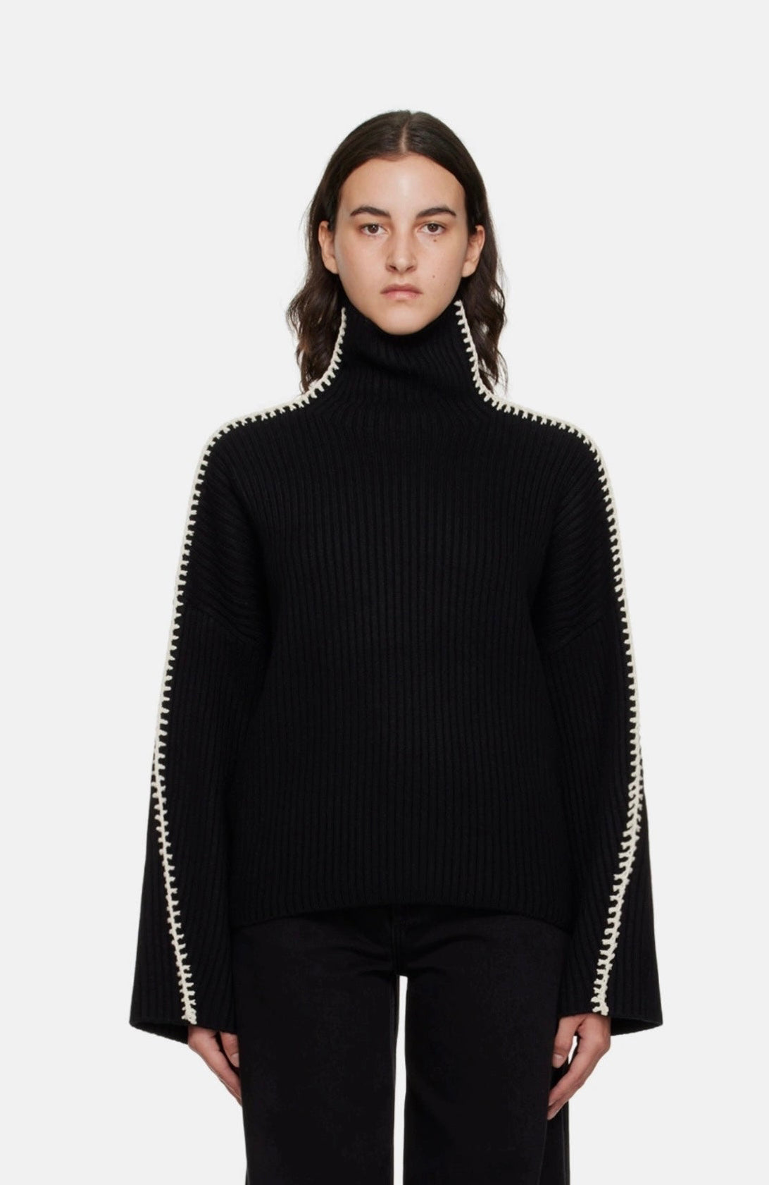 Wool Turtle-Neck Sweater