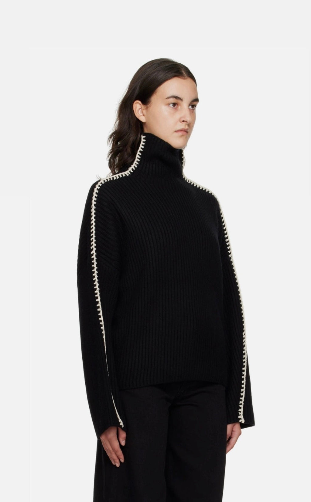 Wool Turtle-Neck Sweater