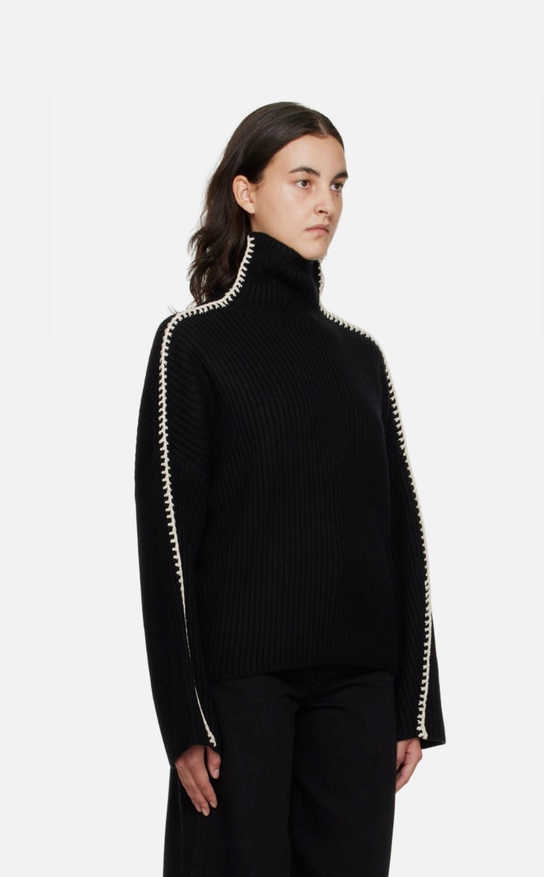 Wool Turtle-Neck Sweater