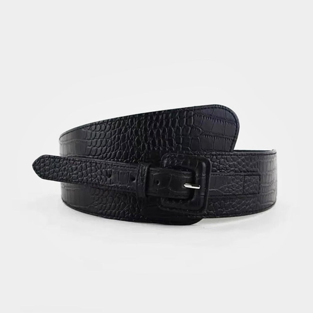 Wide Waist Elastic Stretch Belt