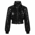 Fierce Sequin Cropped Jacket