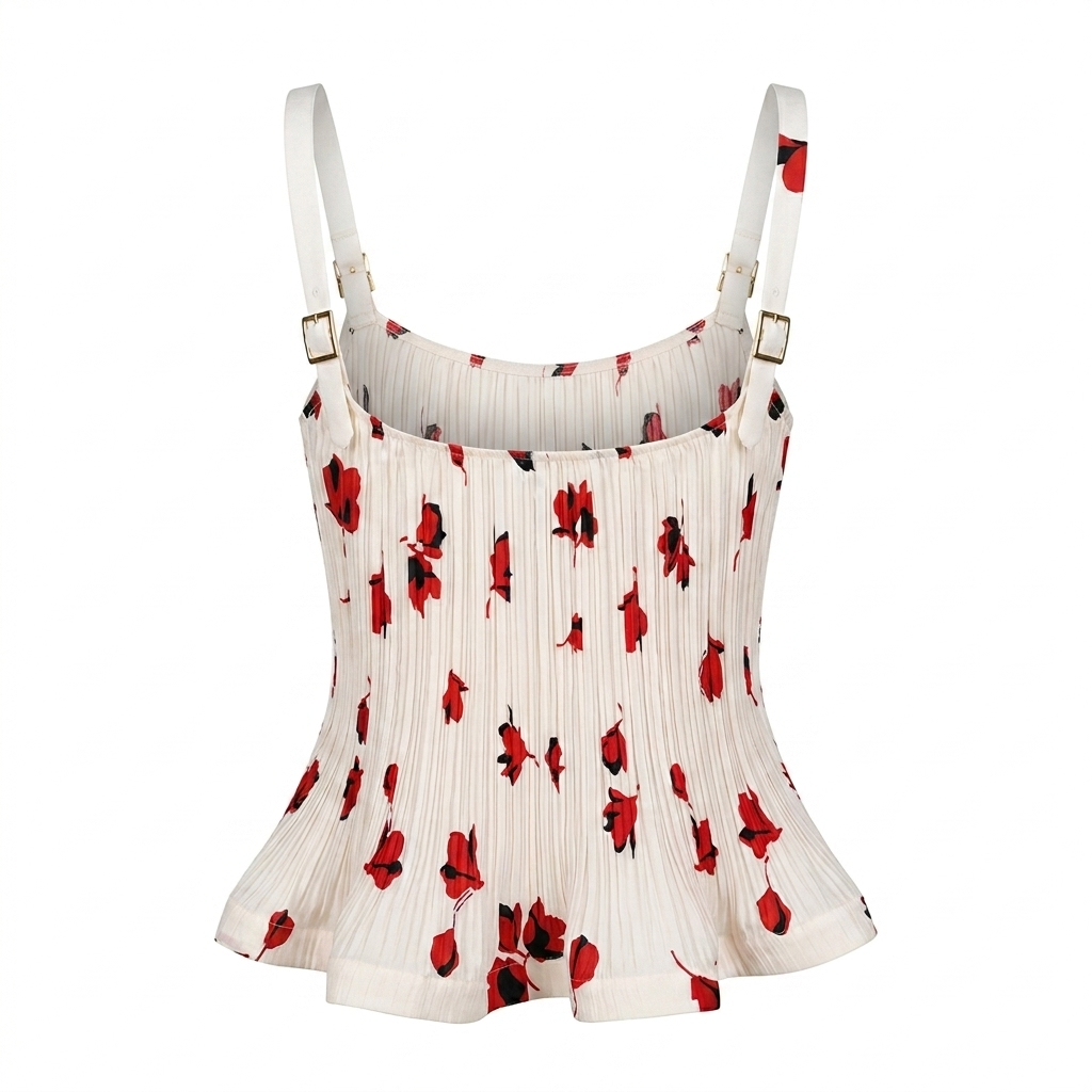 Free Spirit Pleated Floral Two-Piece Set-6