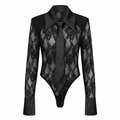 Audacious Lace Tie Bodysuit