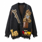 Audacious Patchwork Knit Cardigan-2