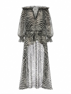 Fierce Zebra Print Maxi Dress-4